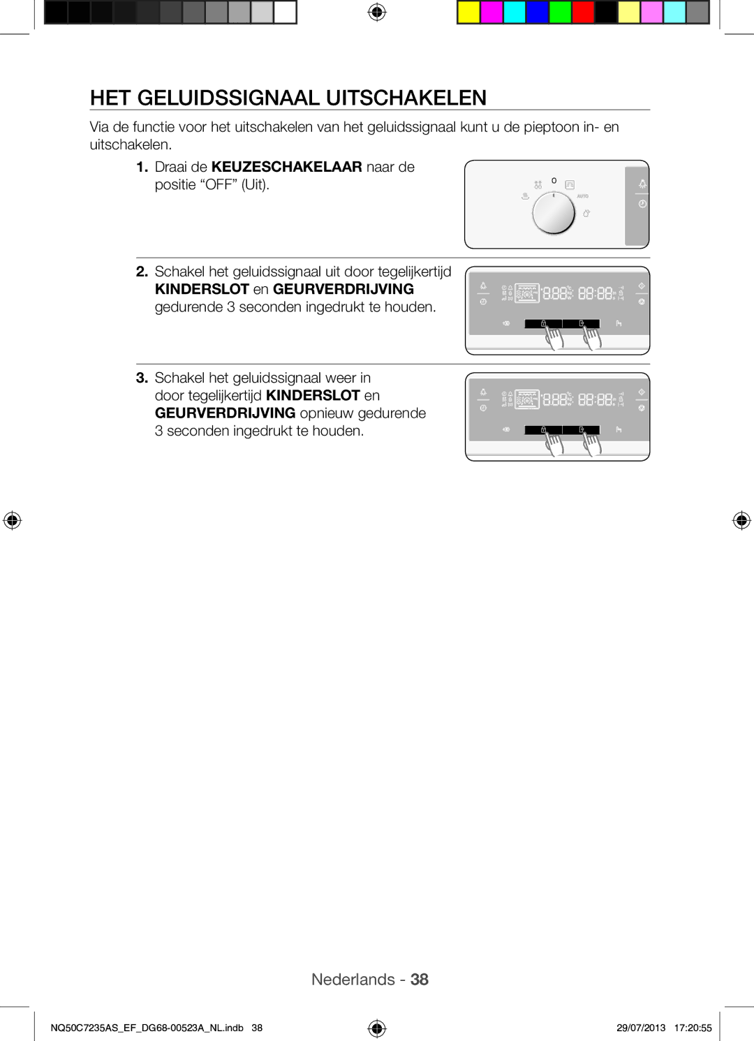 Samsung NQ50C7235AS/EF manual HET Geluidssignaal Uitschakelen 