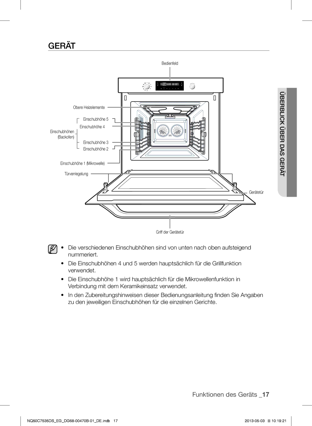 Samsung NQ50C7535DS/EG manual Gerät 