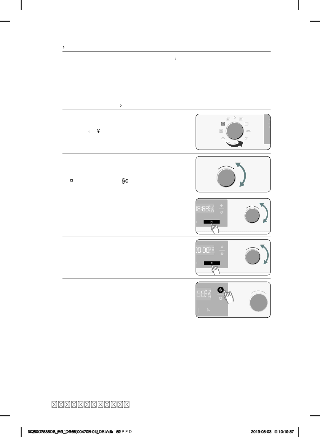 Samsung NQ50C7535DS/EG manual Mikrowelle + Heißluft, Einstellen des kombinierten Mikrowellen- und Heißluftmodus 