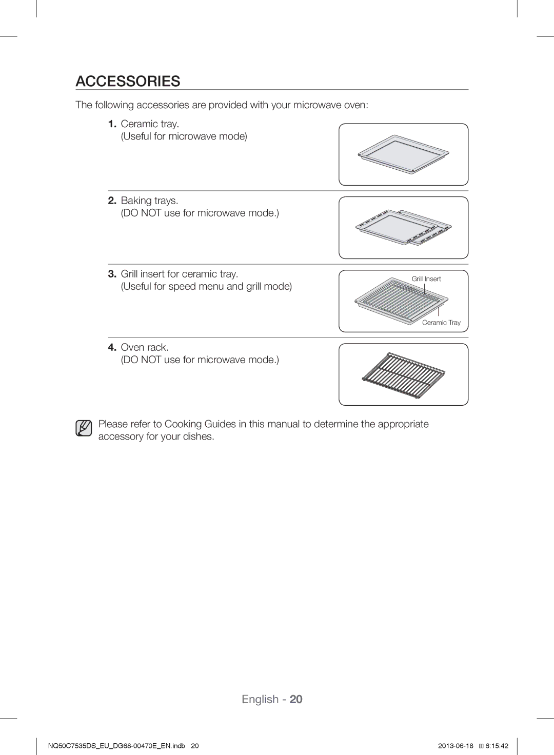 Samsung NQ50C7535DS/EU manual Accessories 