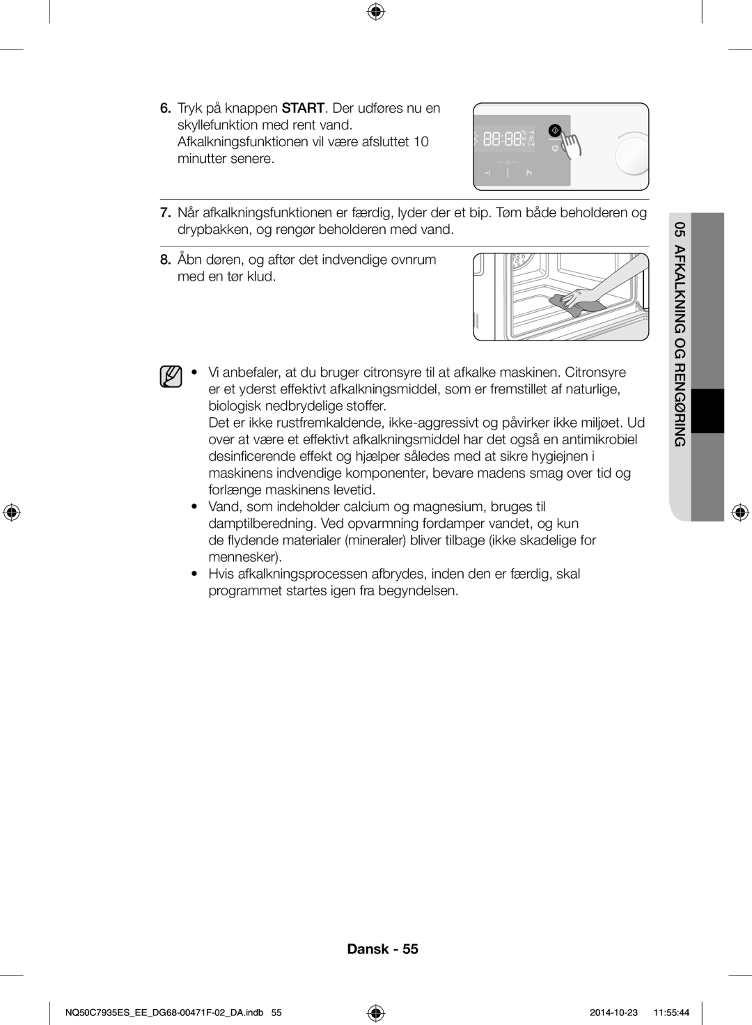 Samsung NQ50C7935ES/EE manual Dansk 