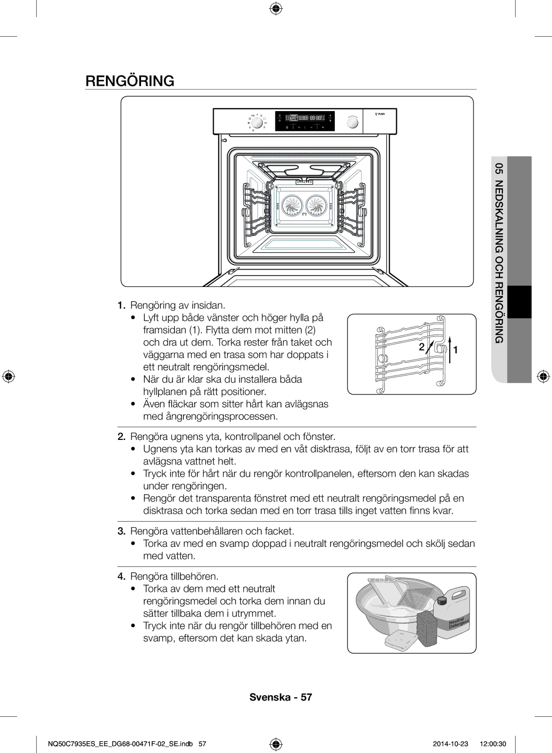 Samsung NQ50C7935ES/EE manual Rengöring 