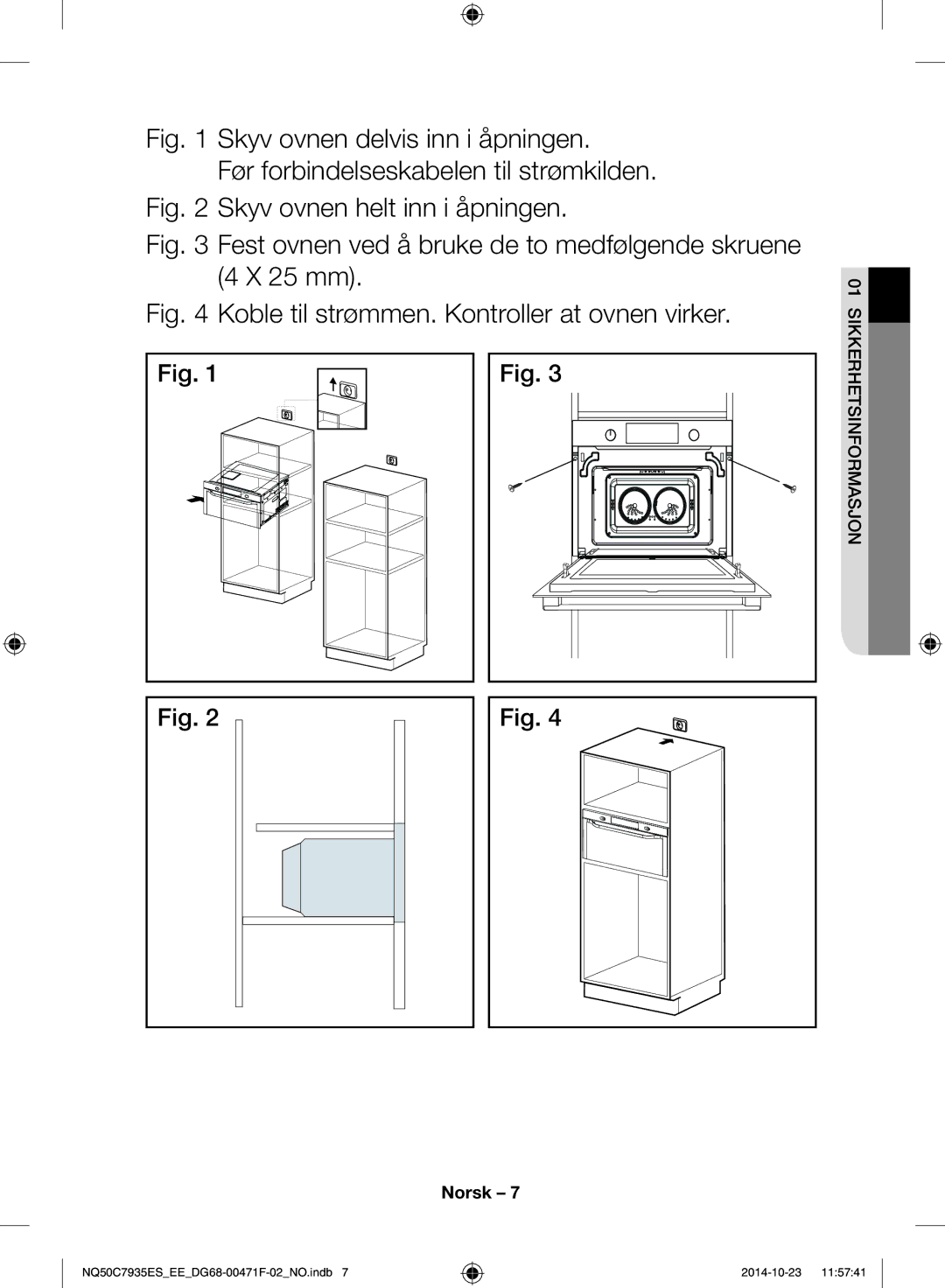 Samsung NQ50C7935ES/EE manual Norsk 