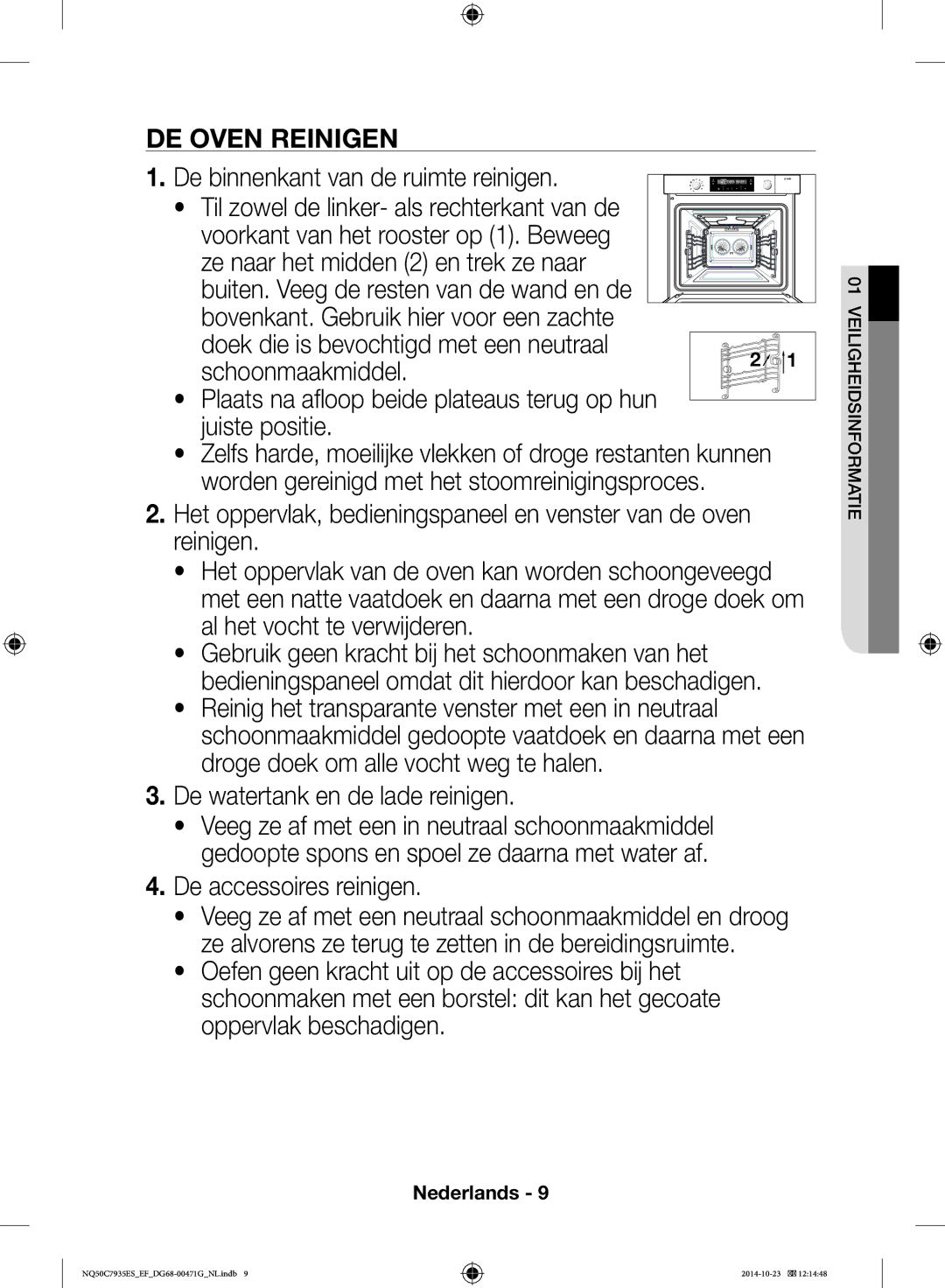 Samsung NQ50C7935ES/EF manual DE Oven Reinigen 