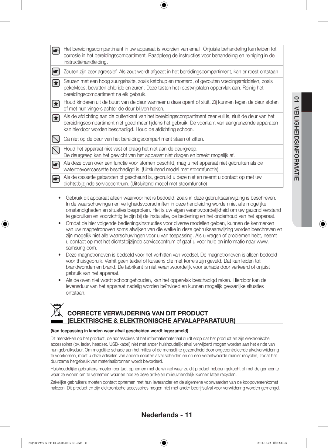 Samsung NQ50C7935ES/EF manual Nederlands 