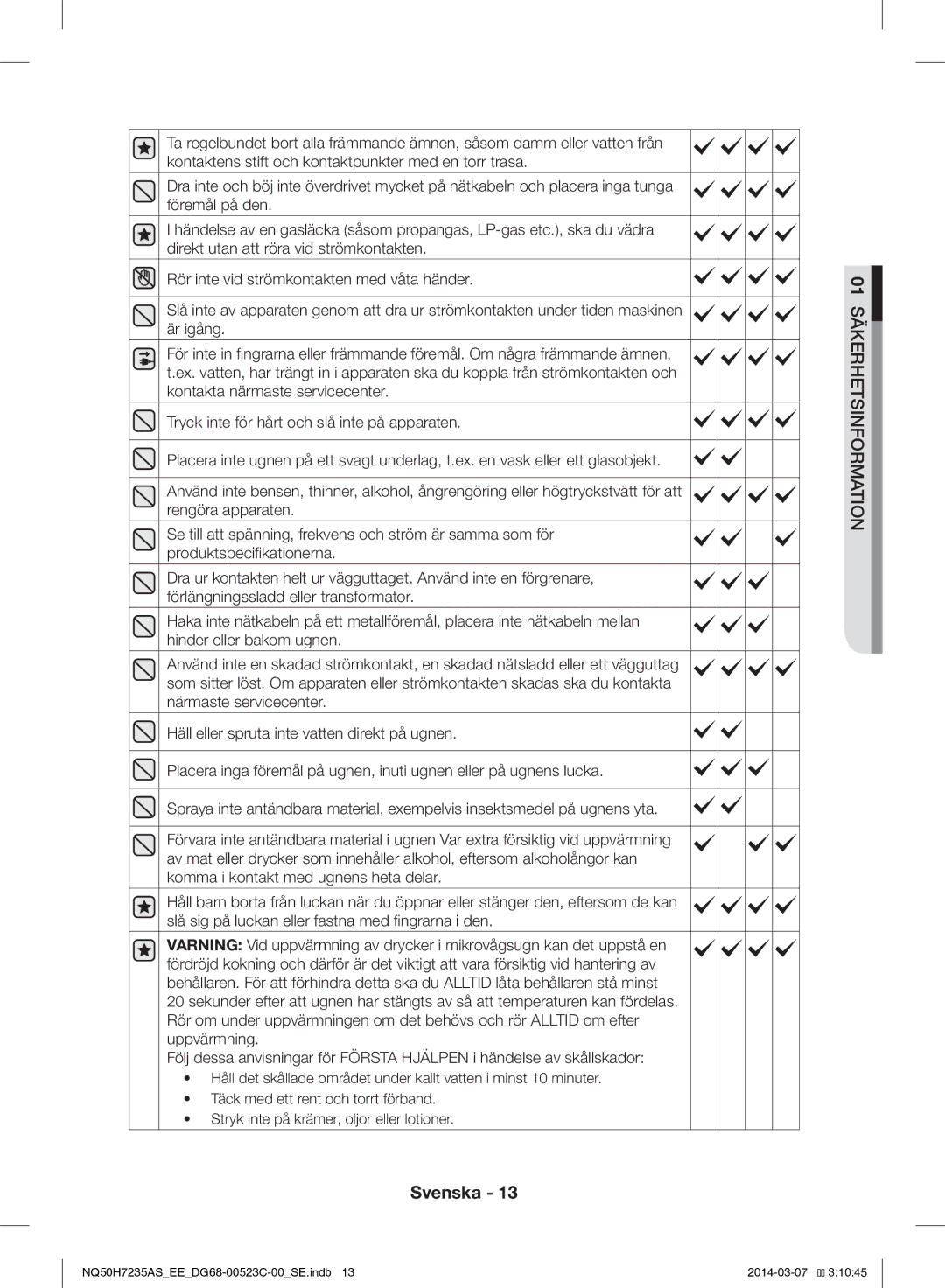 Samsung NQ50H7235AS/EE manual Svenska 