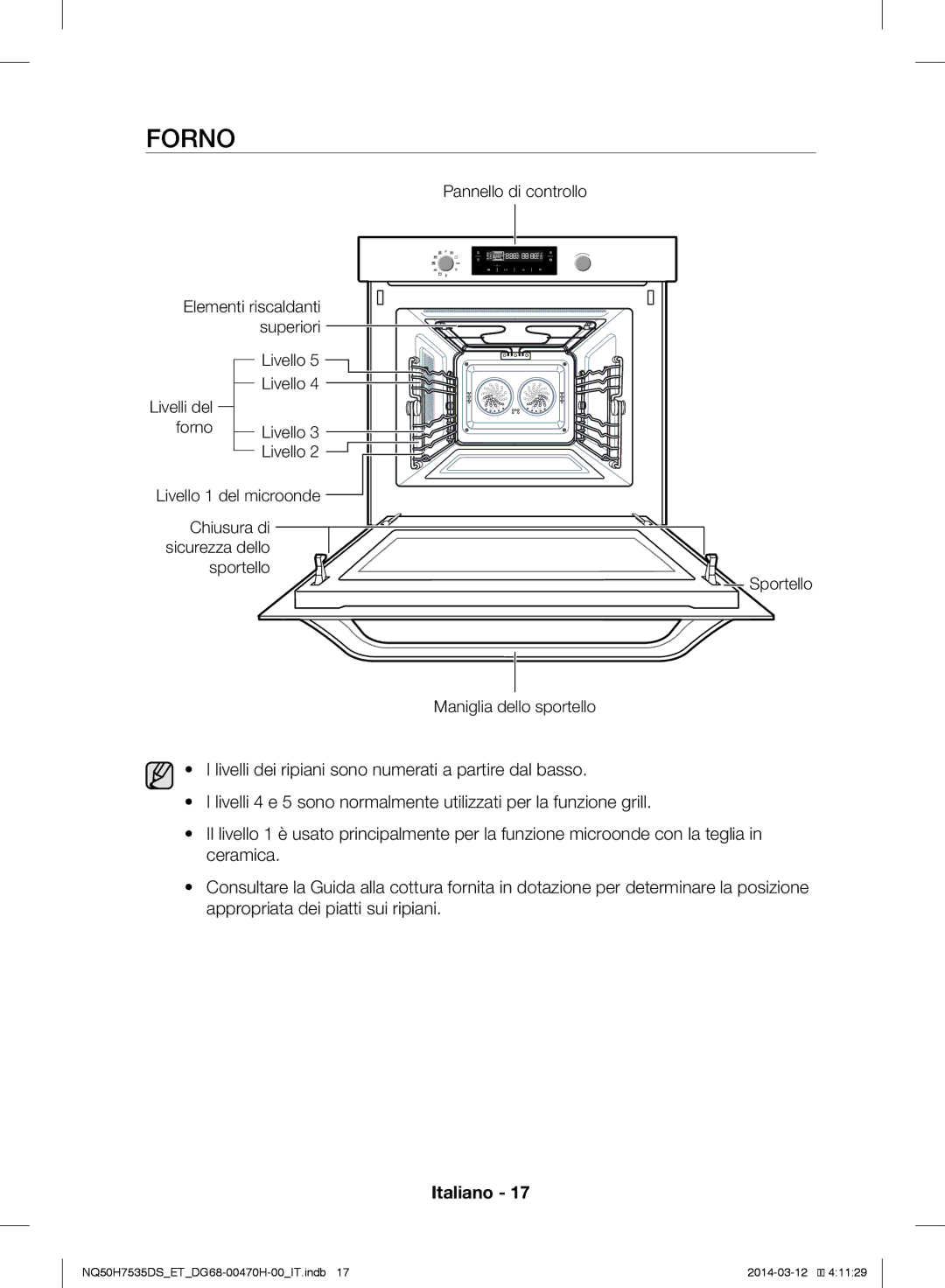 Samsung NQ50H7535DS/ET manual Forno 