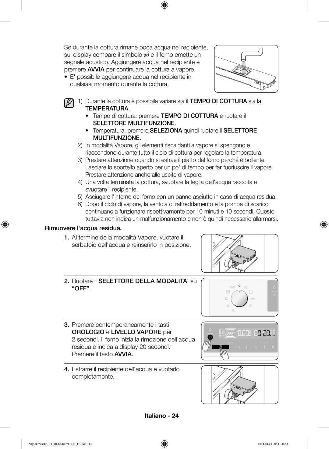 Samsung NQ50H7935ES/ET manual Temperatura 