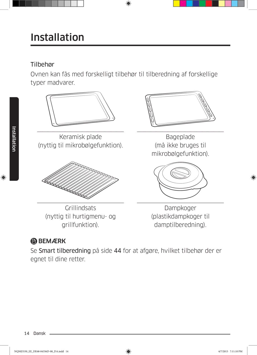 Samsung NQ50J3530BS/EE manual Bemærk 