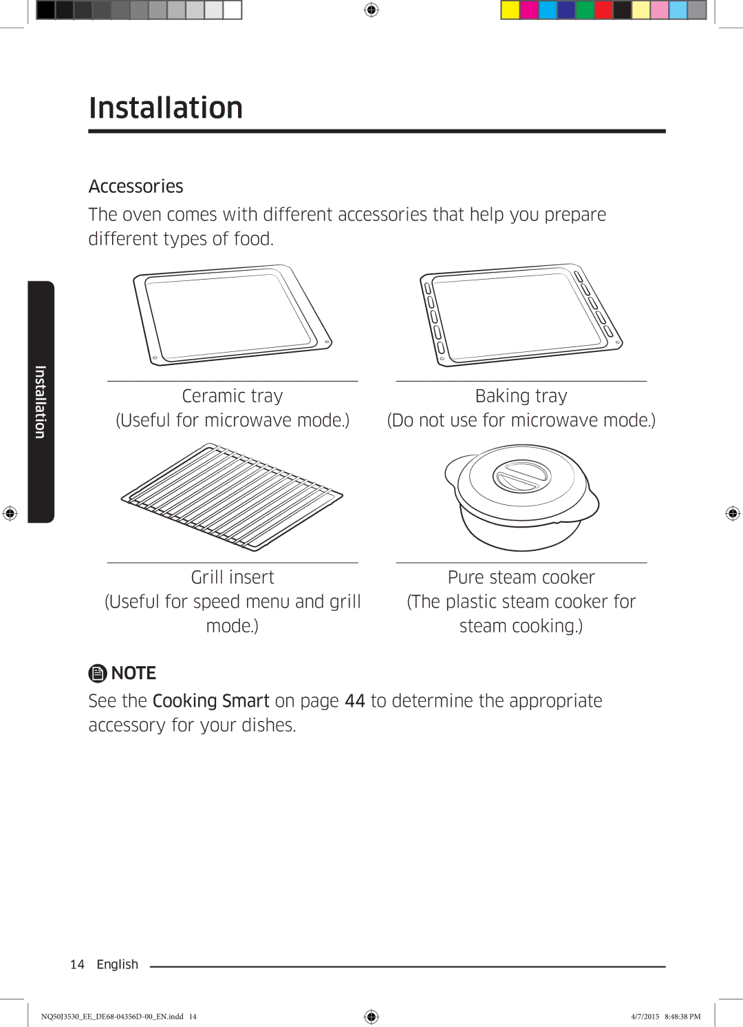 Samsung NQ50J3530BS/EE manual Installation 