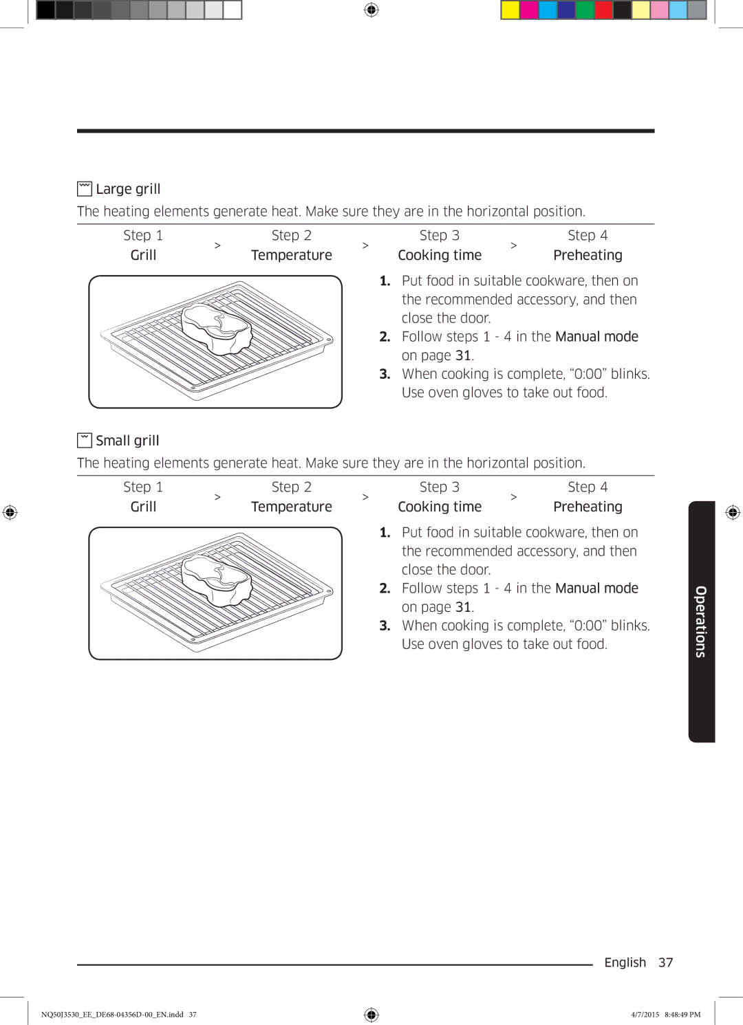 Samsung NQ50J3530BS/EE manual Operations 