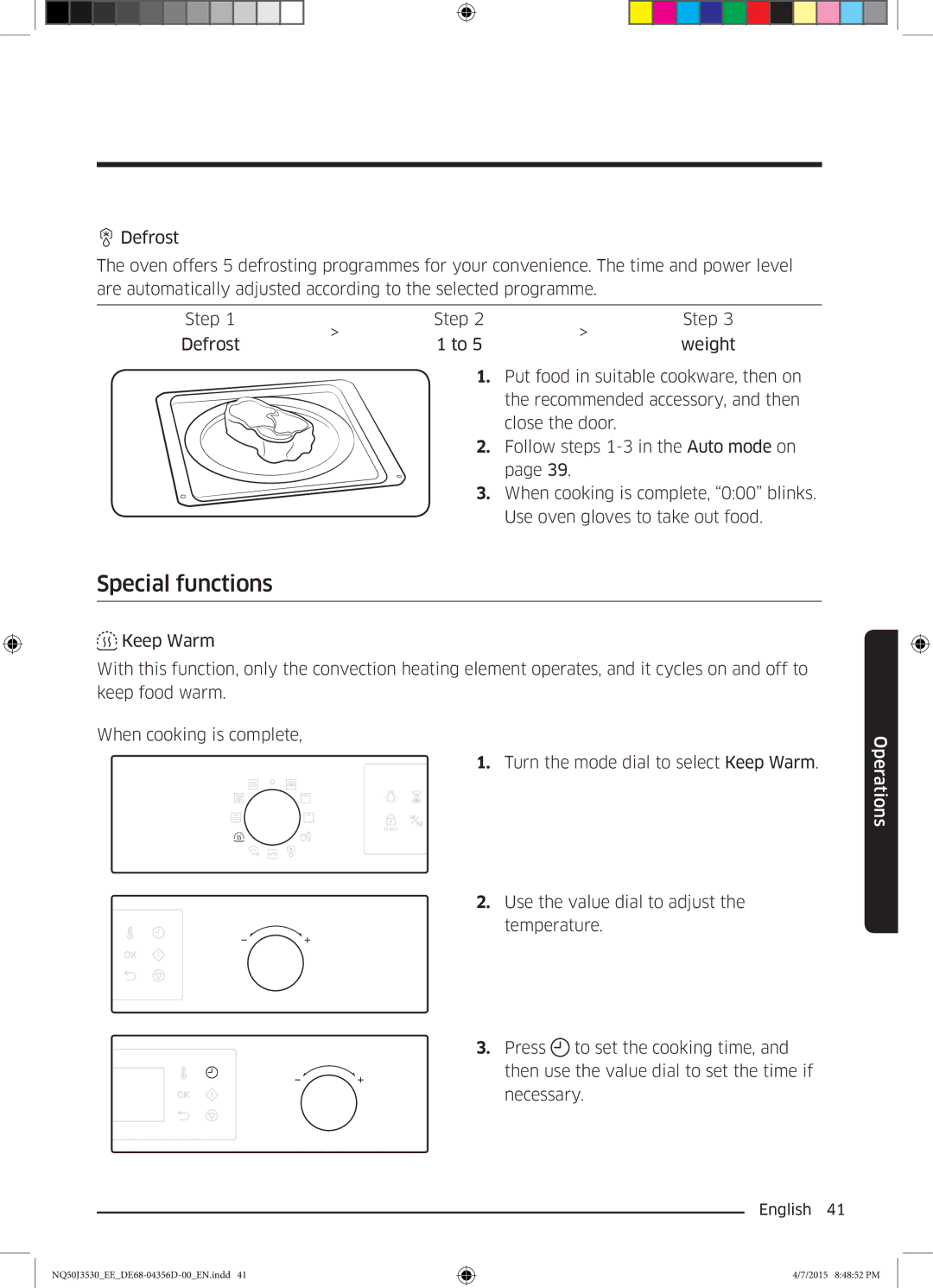 Samsung NQ50J3530BS/EE manual Special functions 