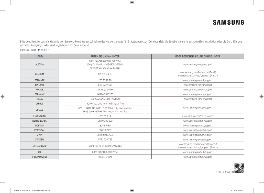 Samsung NQ50J3530BS/EG manual 02-201-24-18 