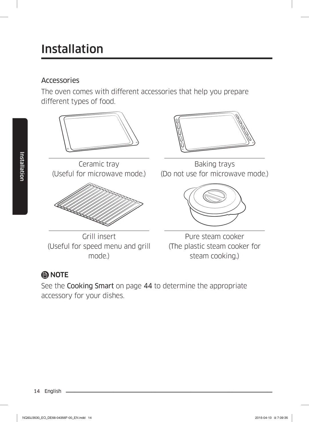 Samsung NQ50J3530BS/EO manual Installation 