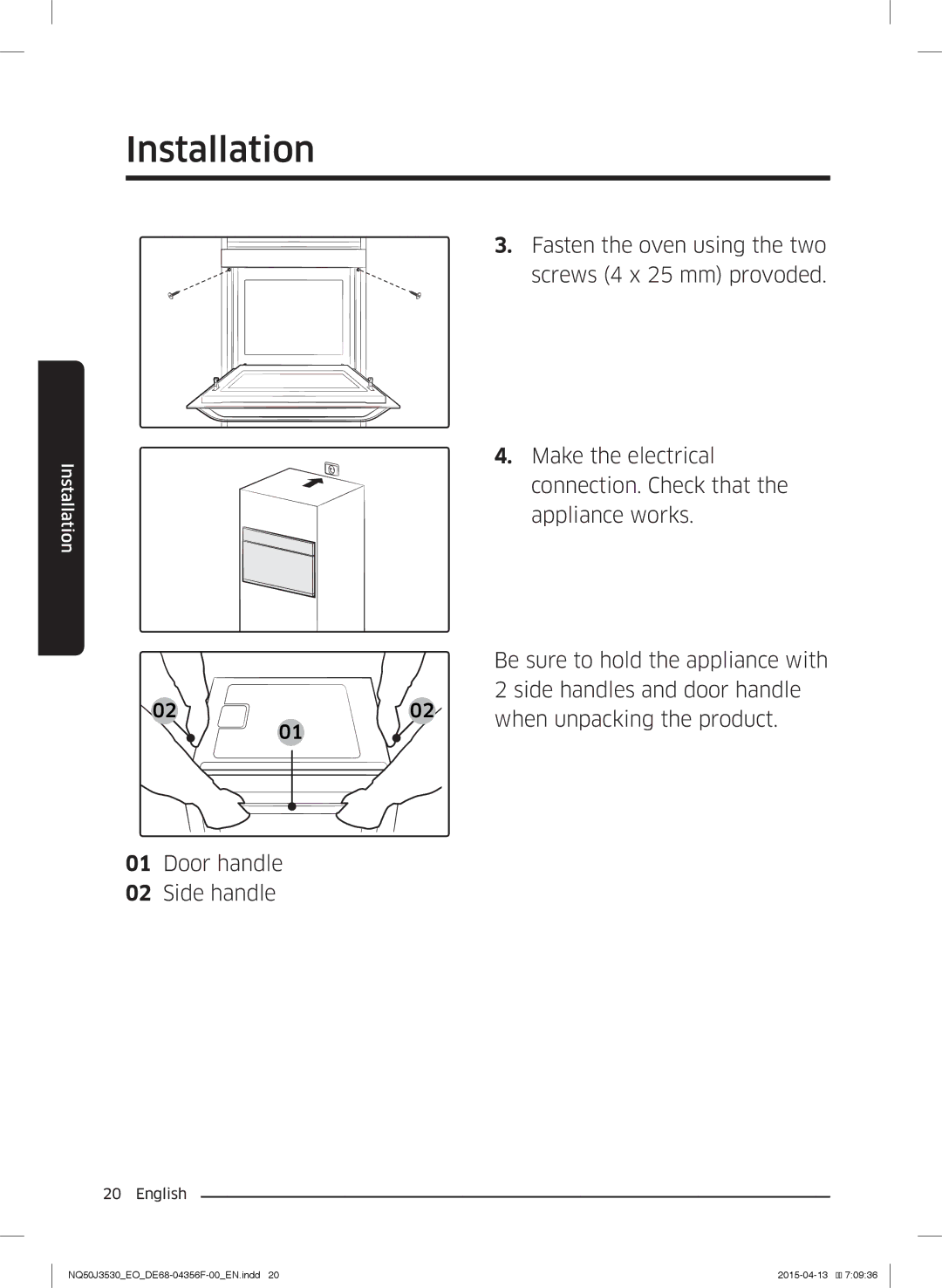 Samsung NQ50J3530BS/EO manual NQ50J3530EODE68-04356F-00EN.indd 2015-04-13 70936 