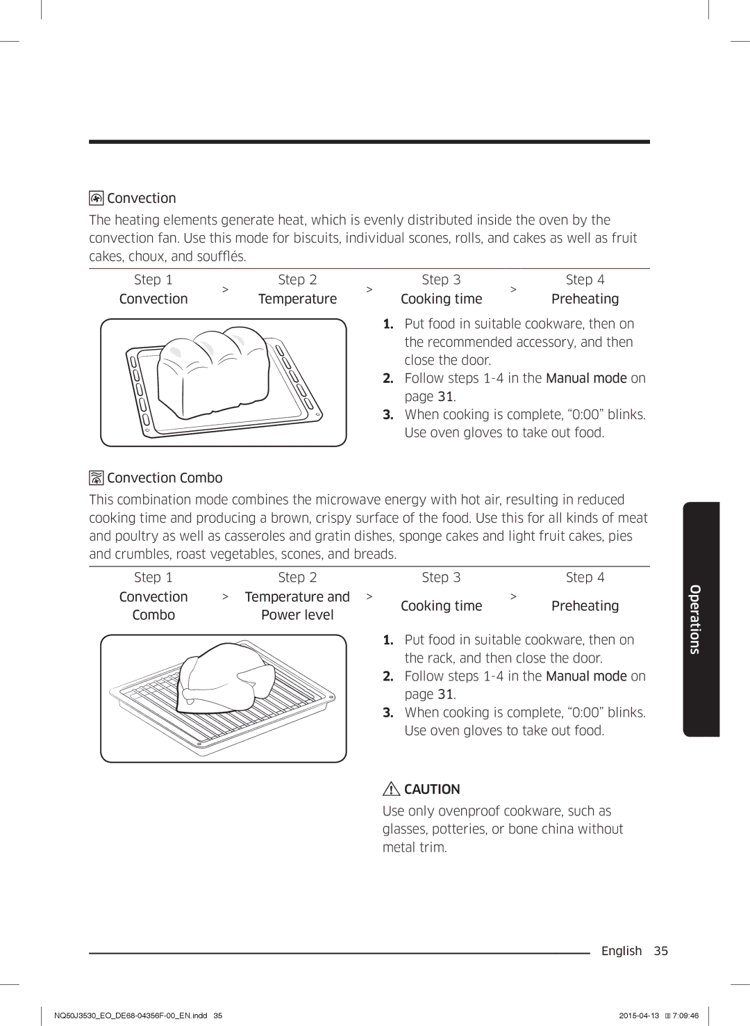 Samsung NQ50J3530BS/EO manual Operations 