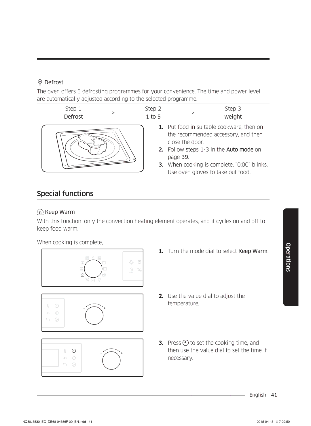 Samsung NQ50J3530BS/EO manual Special functions 