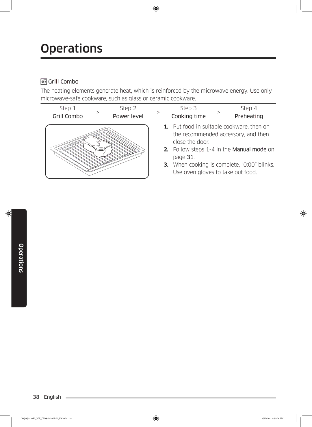 Samsung NQ50J3530BS/WT manual Operations 