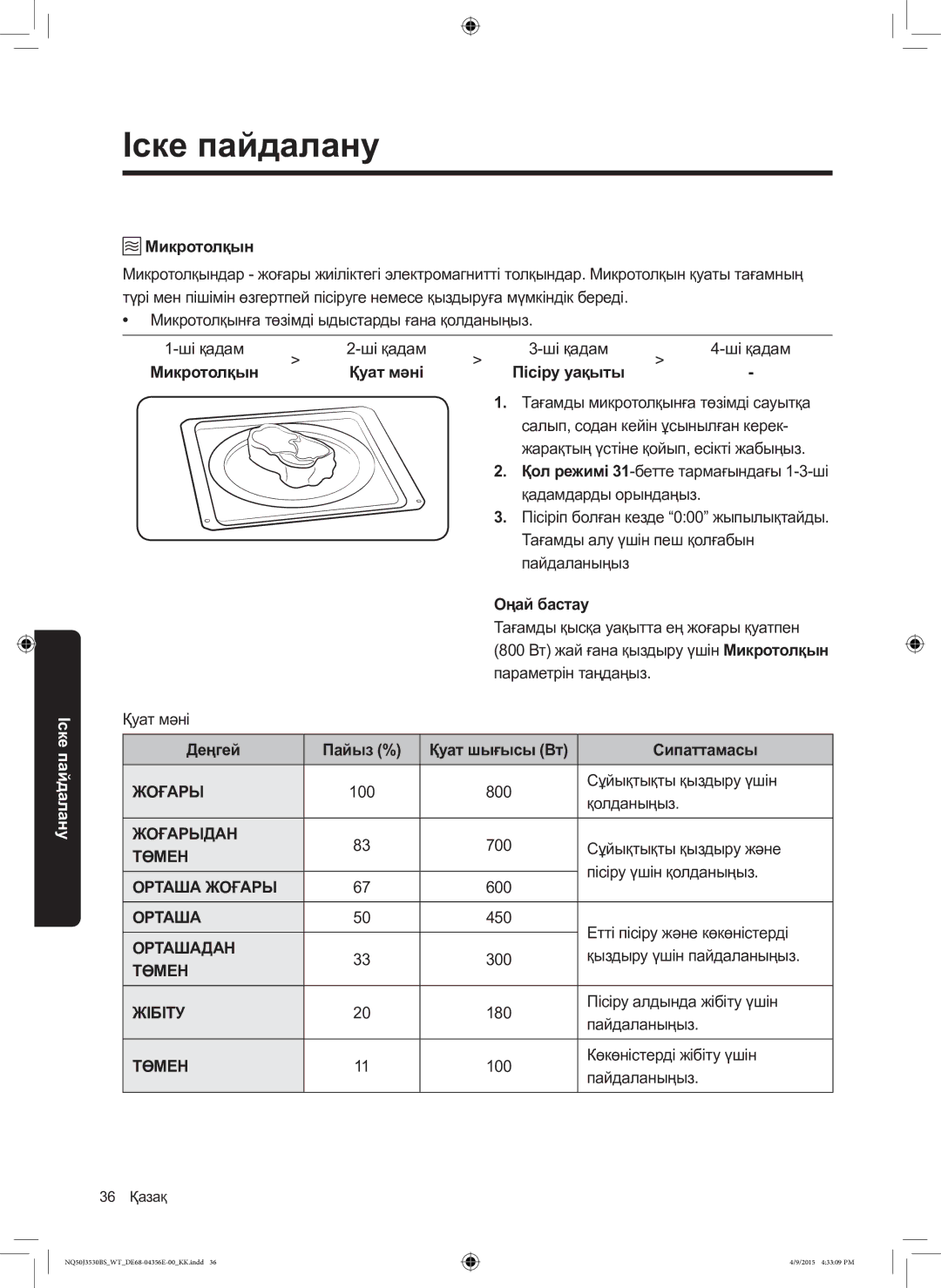 Samsung NQ50J3530BS/WT manual Оңай бастау, Деңгей 