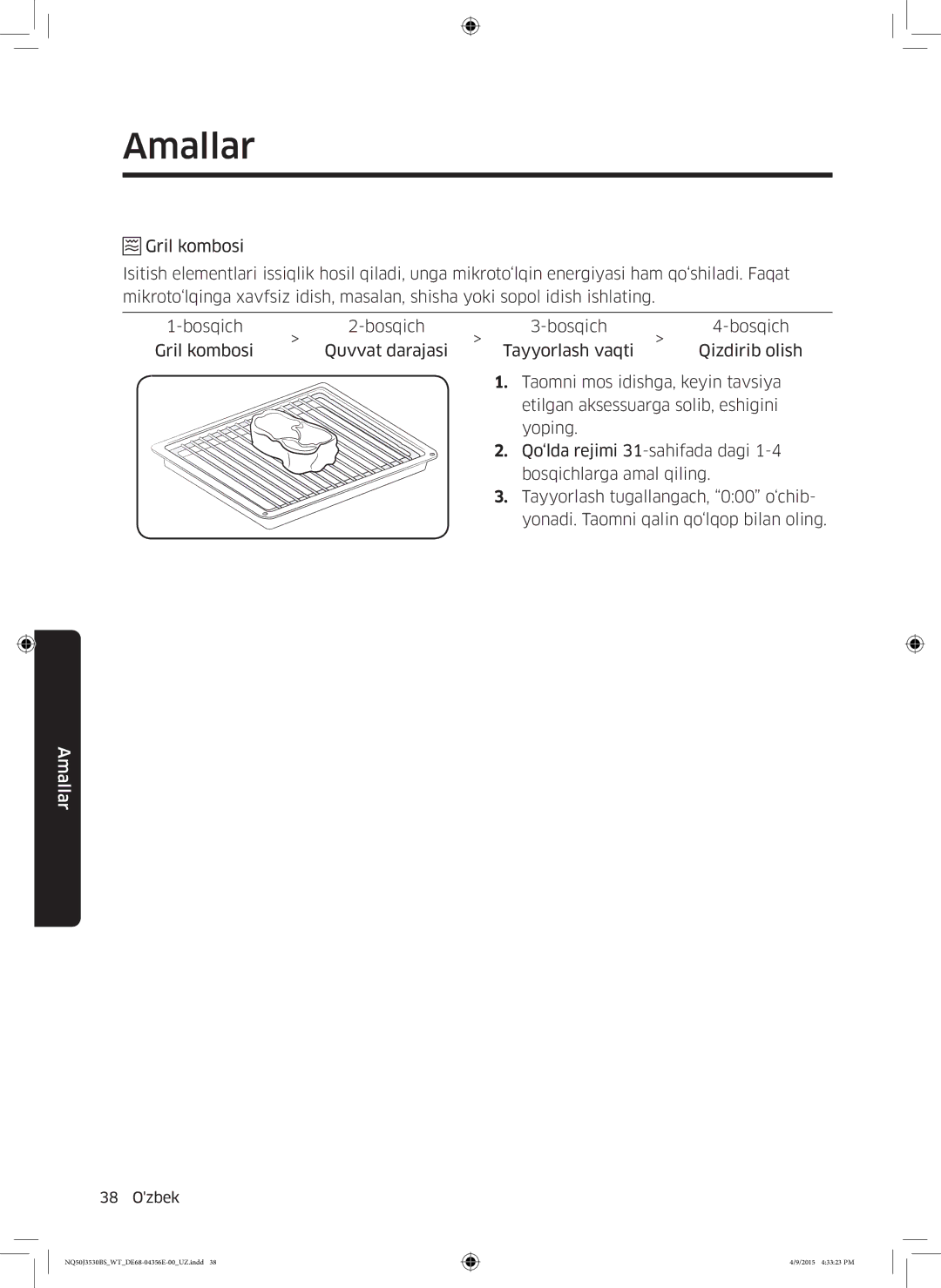 Samsung NQ50J3530BS/WT manual Amallar 