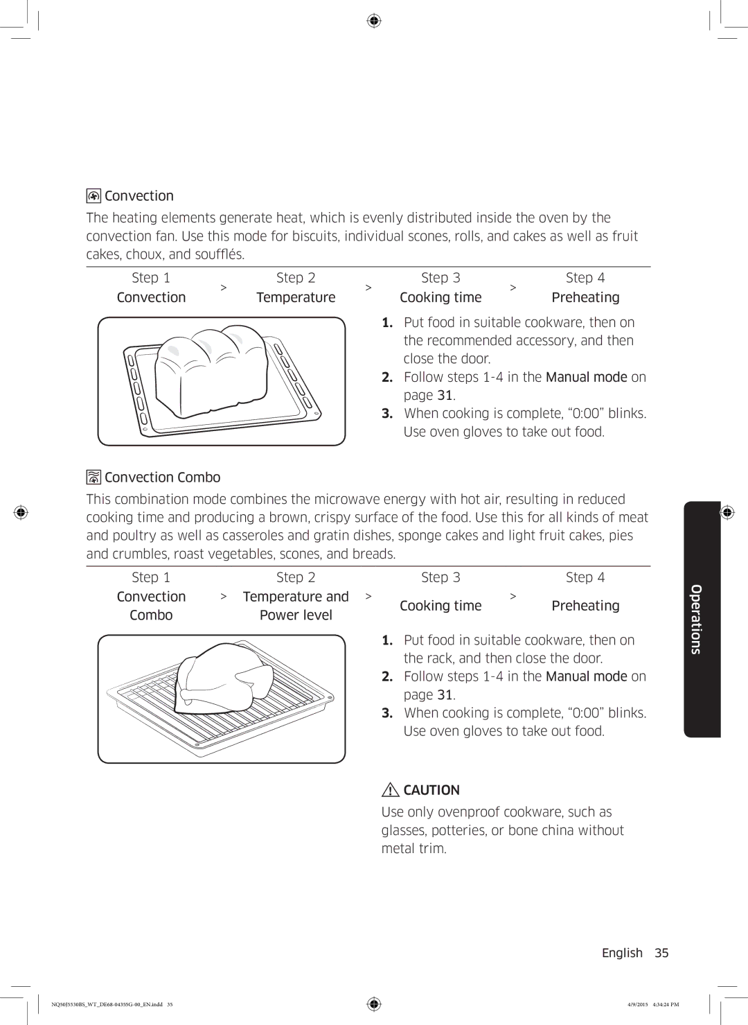 Samsung NQ50J5530BS/WT manual Operations 