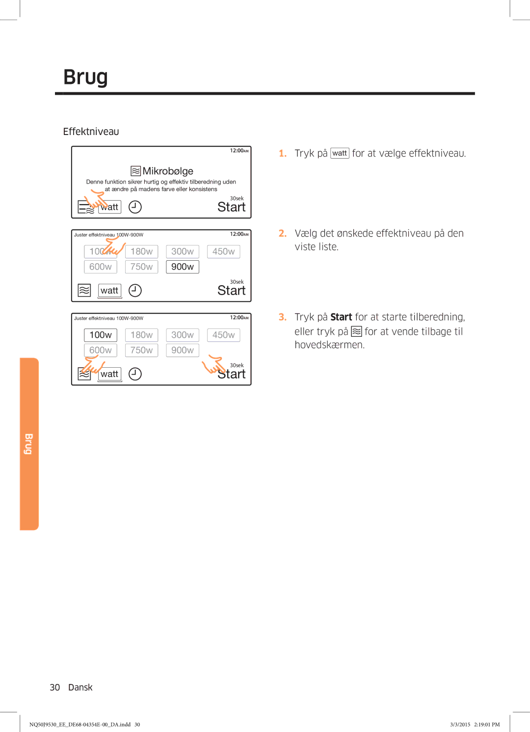 Samsung NQ50J9530BS/EE manual Mikrobølge 