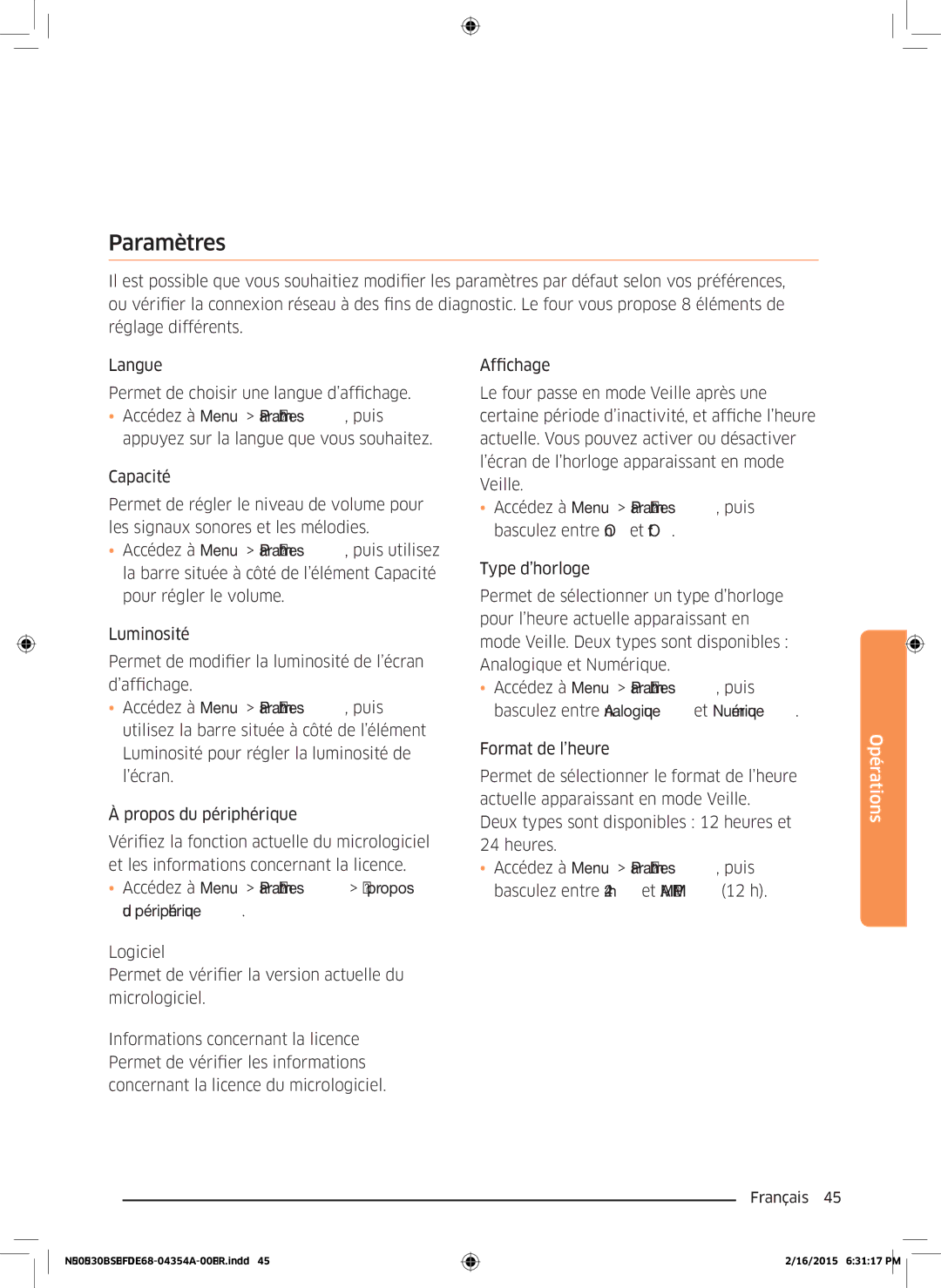 Samsung NQ50J9530BS/EF manual Accédez à Menu Paramètres À propos du périphérique 