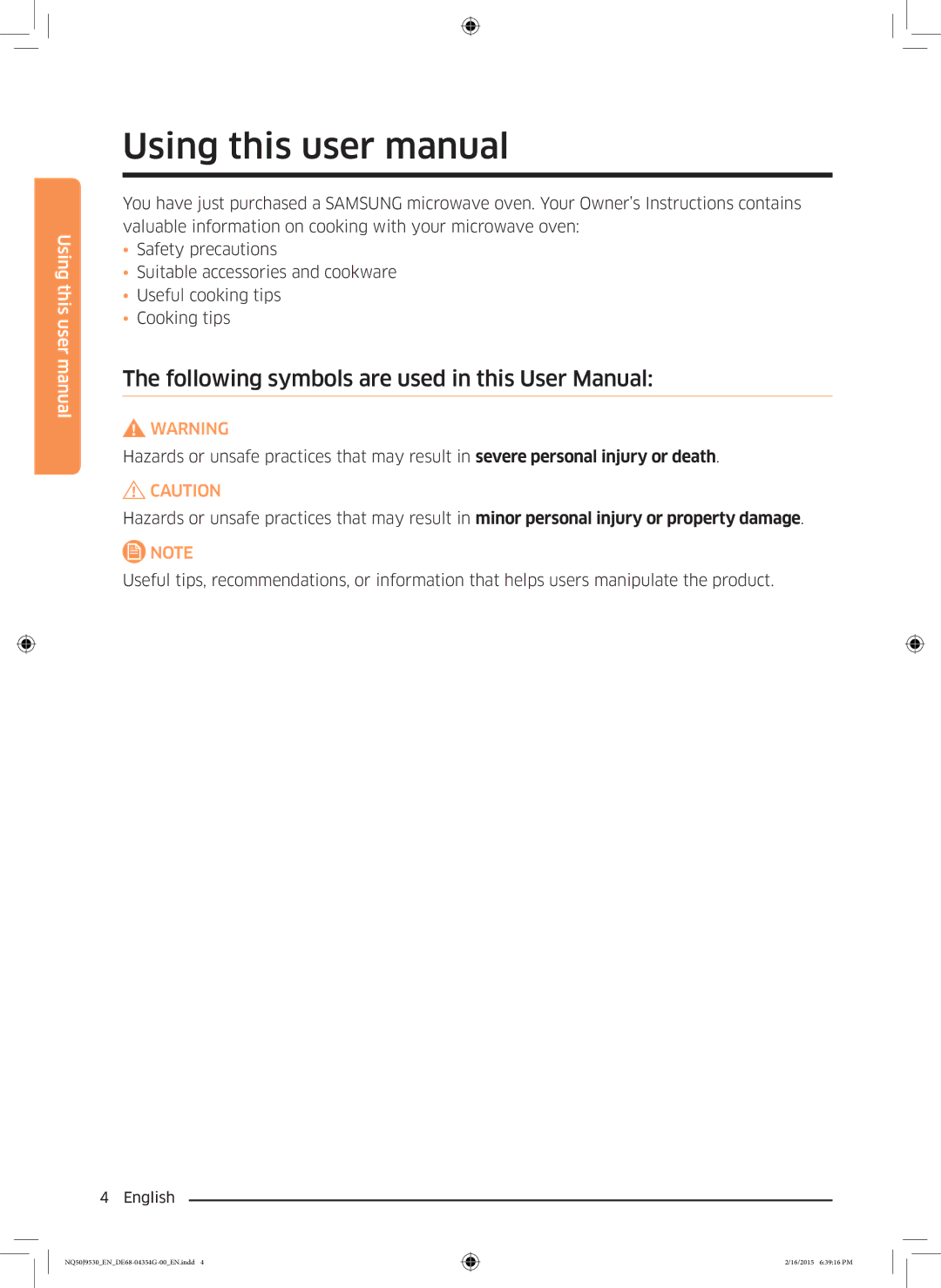 Samsung NQ50J9530BS/EO manual English 