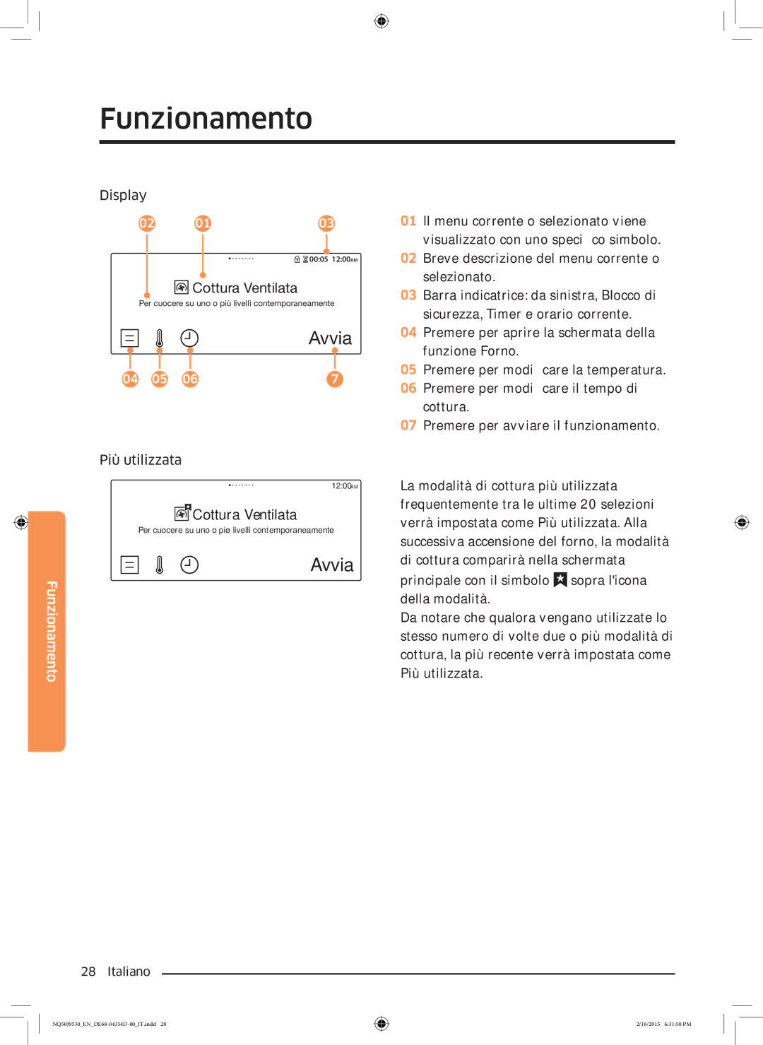 Samsung NQ50J9530BS/ET manual Avvia 