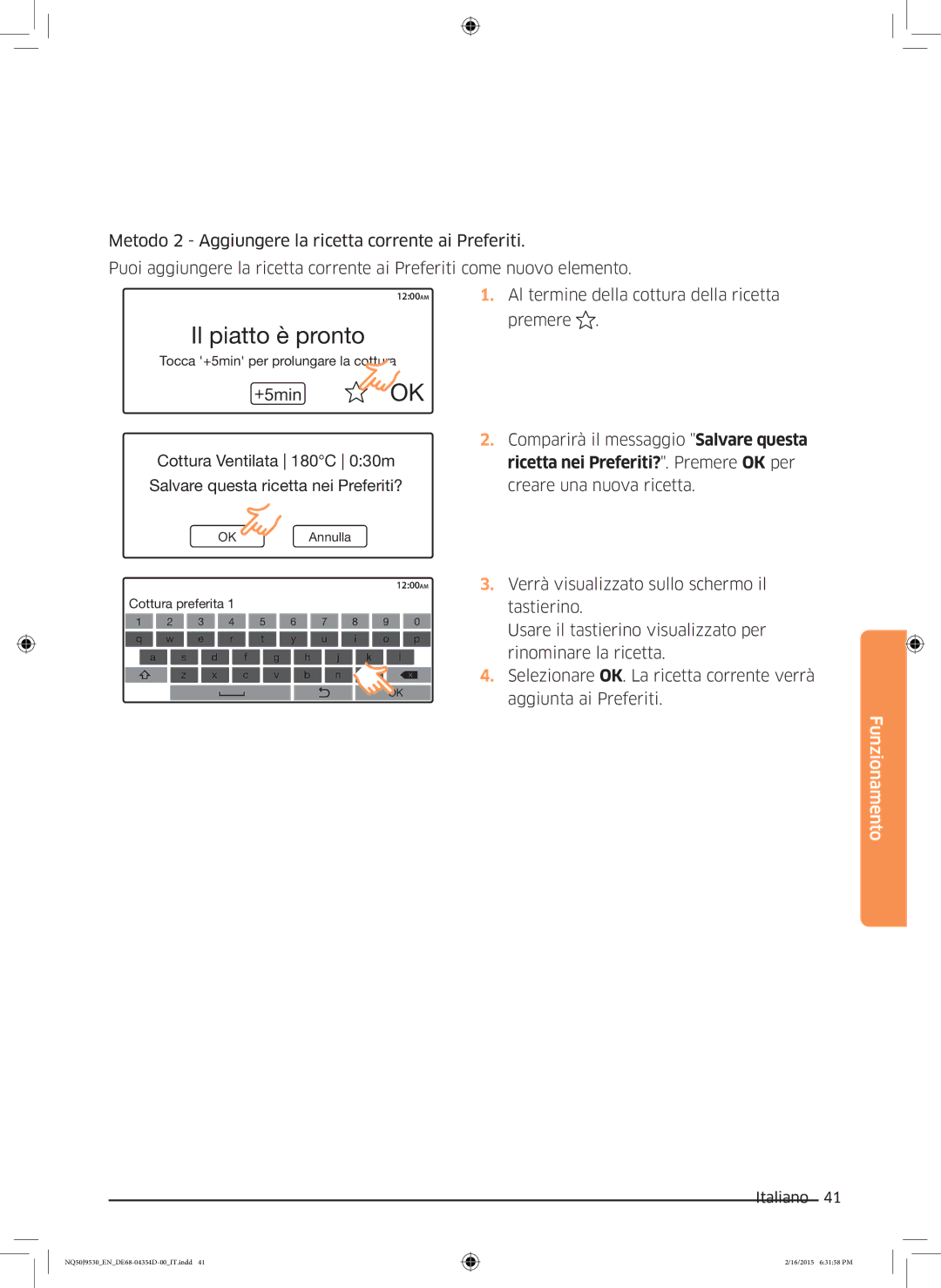 Samsung NQ50J9530BS/ET manual OK Annulla 