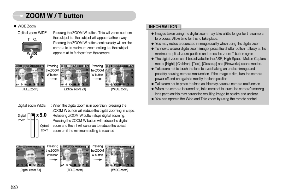 Samsung EC-NV10ZBBN/E1, EC-NV10ZBBD/FR, EC-NV10ZBBL/E1, EC-NV10ZBBC/FR, EC-NV10ZBBB/FR, EC-NV10ZBBW/E1, NV-10 Pressing Zoom 