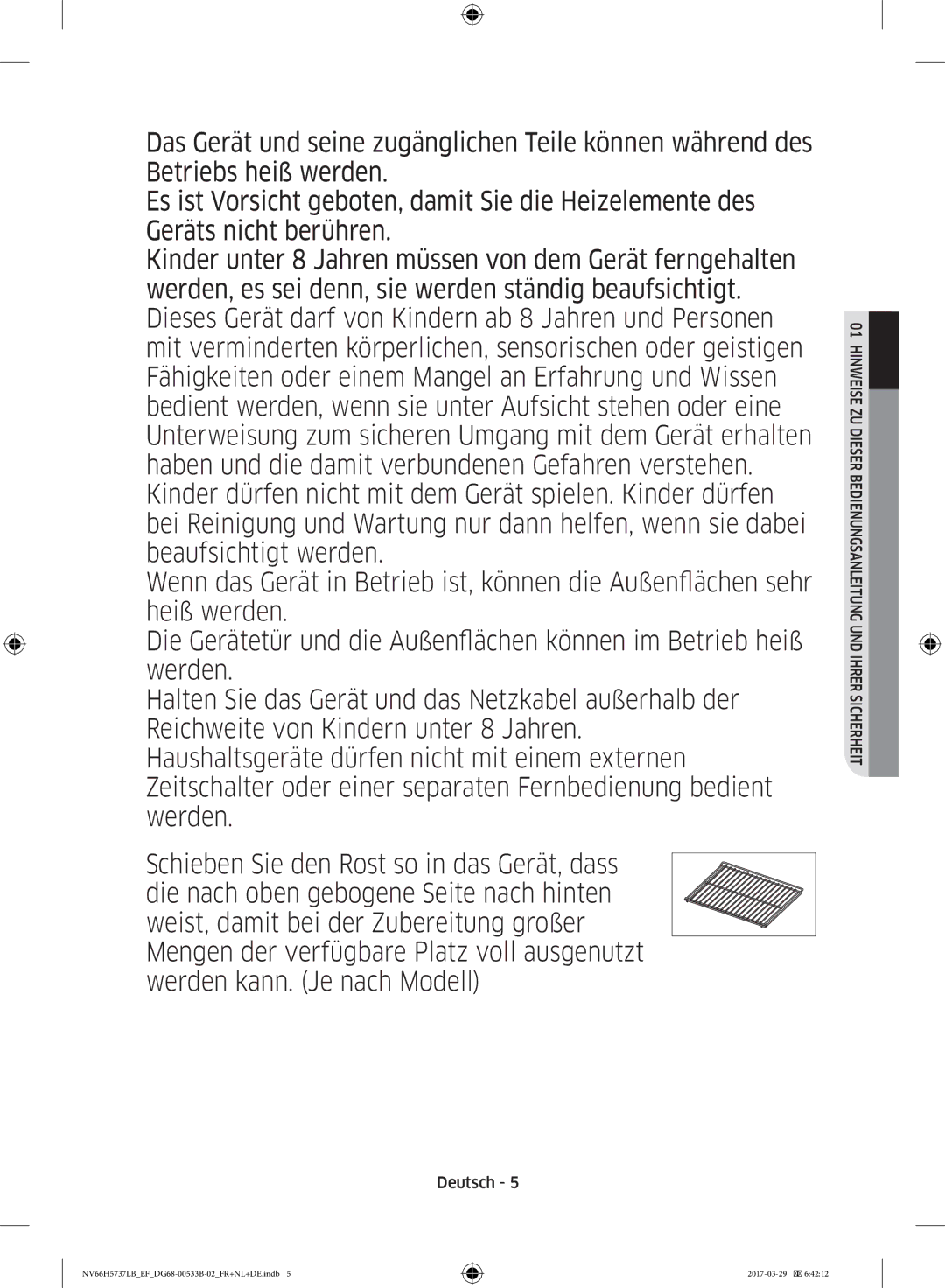 Samsung NV66H5737LB/EF manual Hinweise ZU Dieser Bedienungsanleitung UND Ihrer Sicherheit 