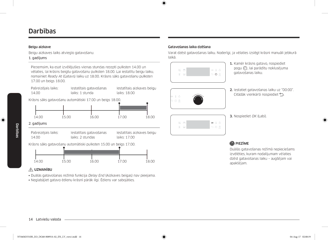 Samsung NV66M3531BS/EO manual Uzmanību 