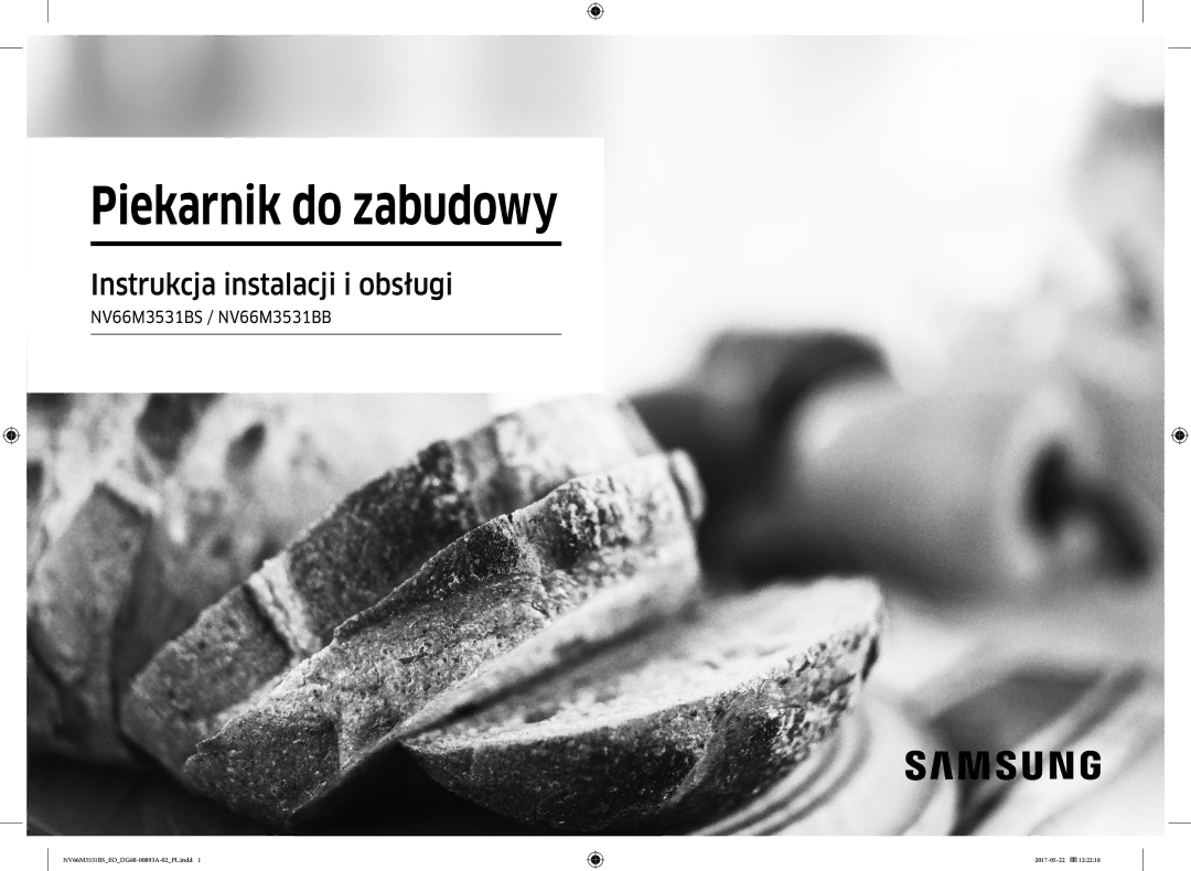 Samsung NV66M3531BS/EO manual Piekarnik do zabudowy 