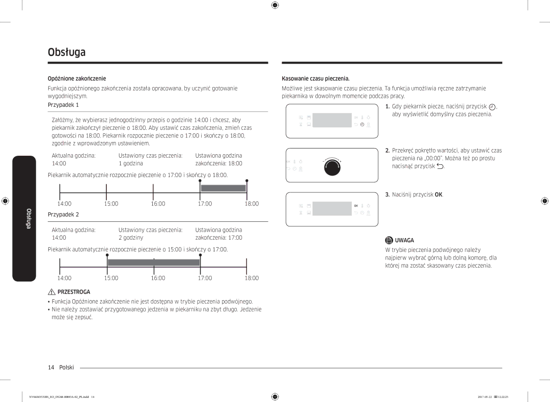 Samsung NV66M3531BS/EO manual Godzina, Godziny 