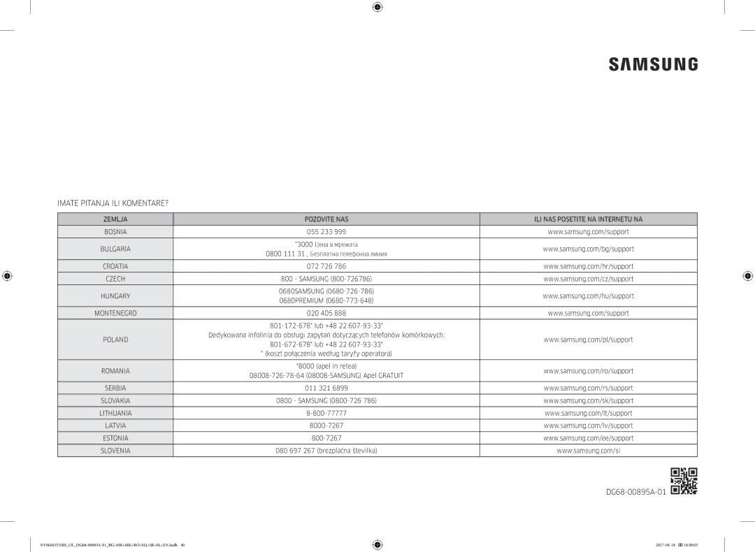 Samsung NV66M3531BS/OL, NV66M3531BS/EO manual Imate Pitanja ILI KOMENTARE? 