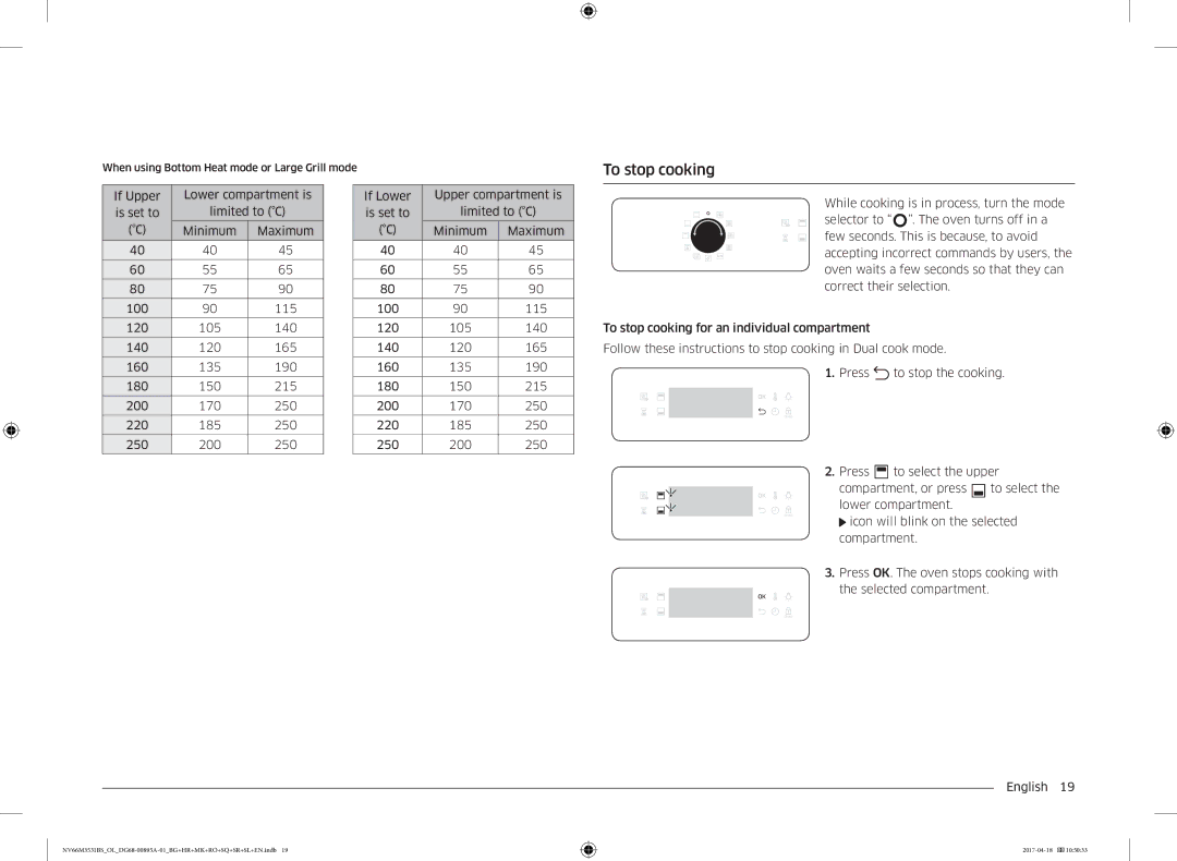 Samsung NV66M3531BS/EO, NV66M3531BS/OL manual To stop cooking 