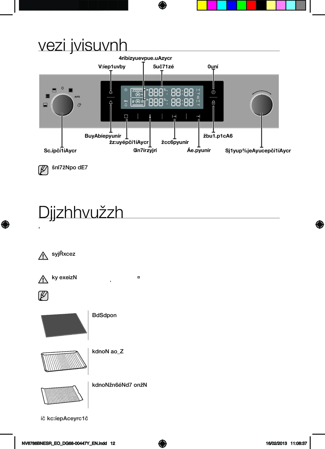 Samsung NV6786BNESR/EO manual Oven controls, Accessories, Front design, Divider, Wire shelf 