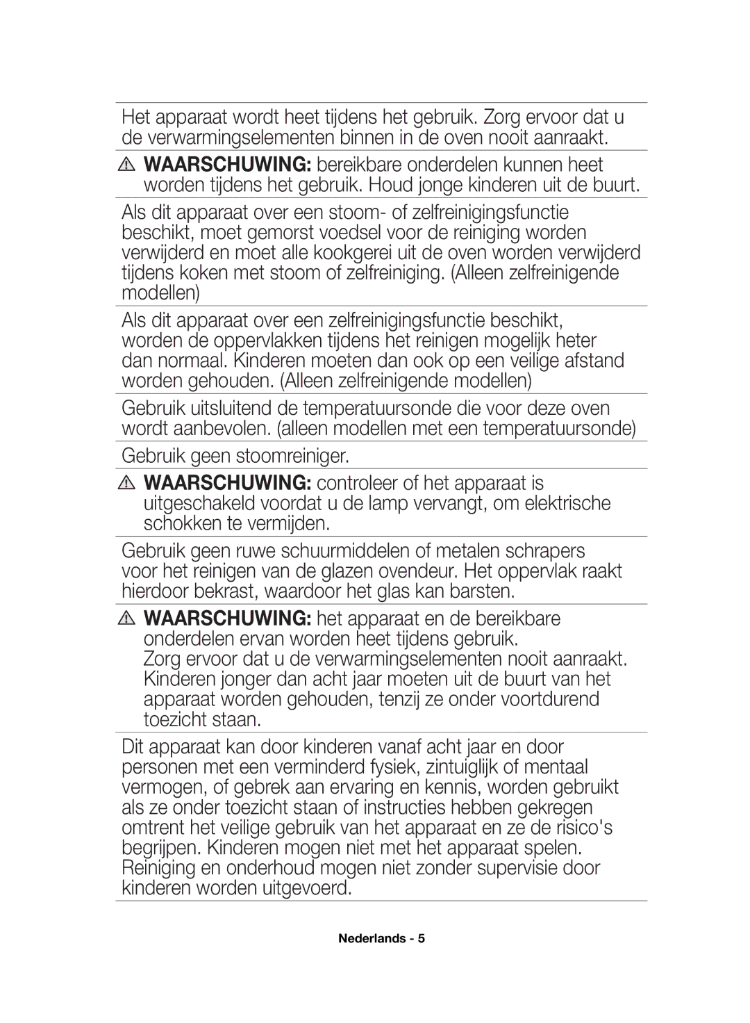 Samsung NV70F7766LS/EF, NV70F7796MS/EF manual Nederlands 