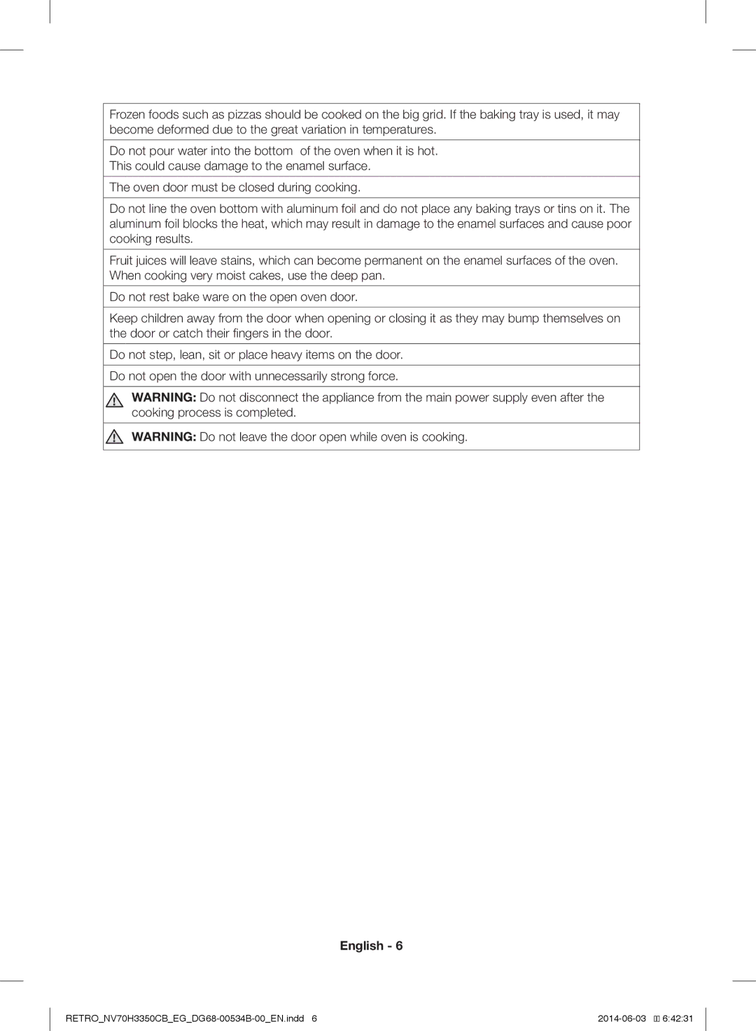 Samsung NV70H3350CB/EG manual English 