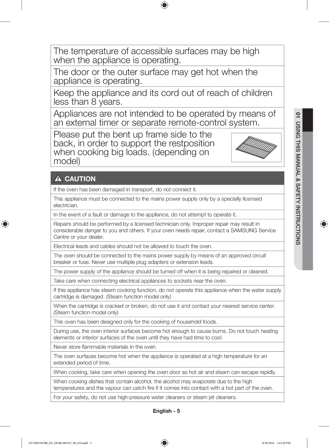 Samsung NV70H5587BB/EO manual English 