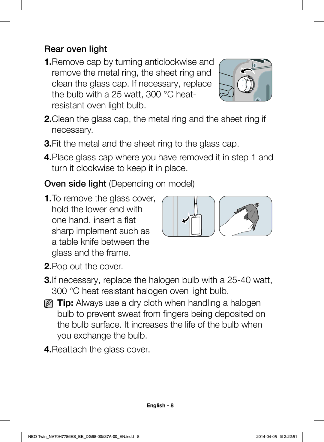 Samsung NV70H7786ES/EE manual English 