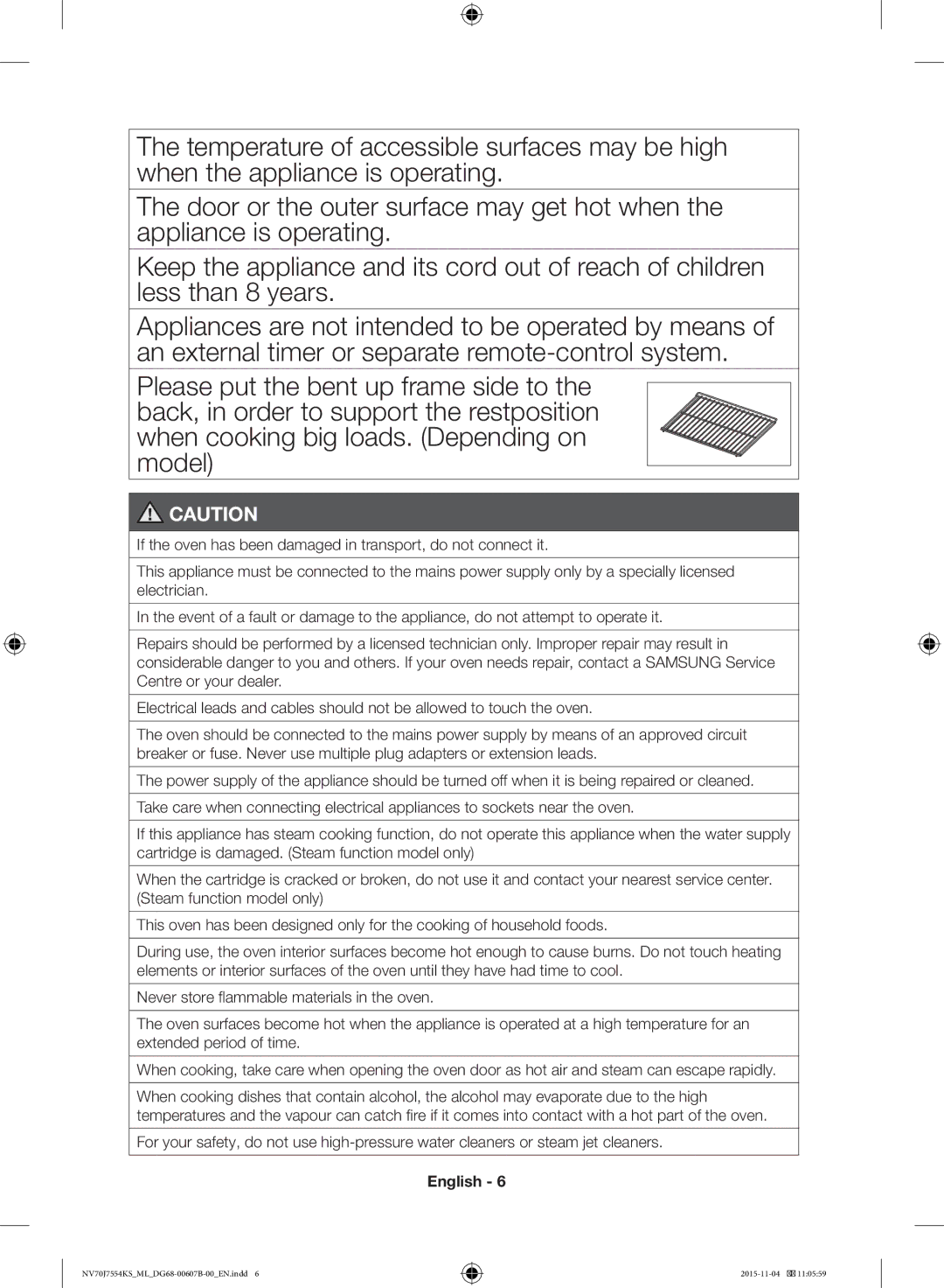 Samsung NV70J7554KS/ML manual English 