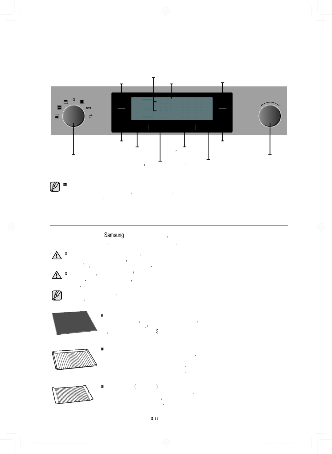 Samsung NV70J7786KS/ML manual Элементы управления, Принадлежности, Дизайн передней панели, Разделитель, Большая решетка 