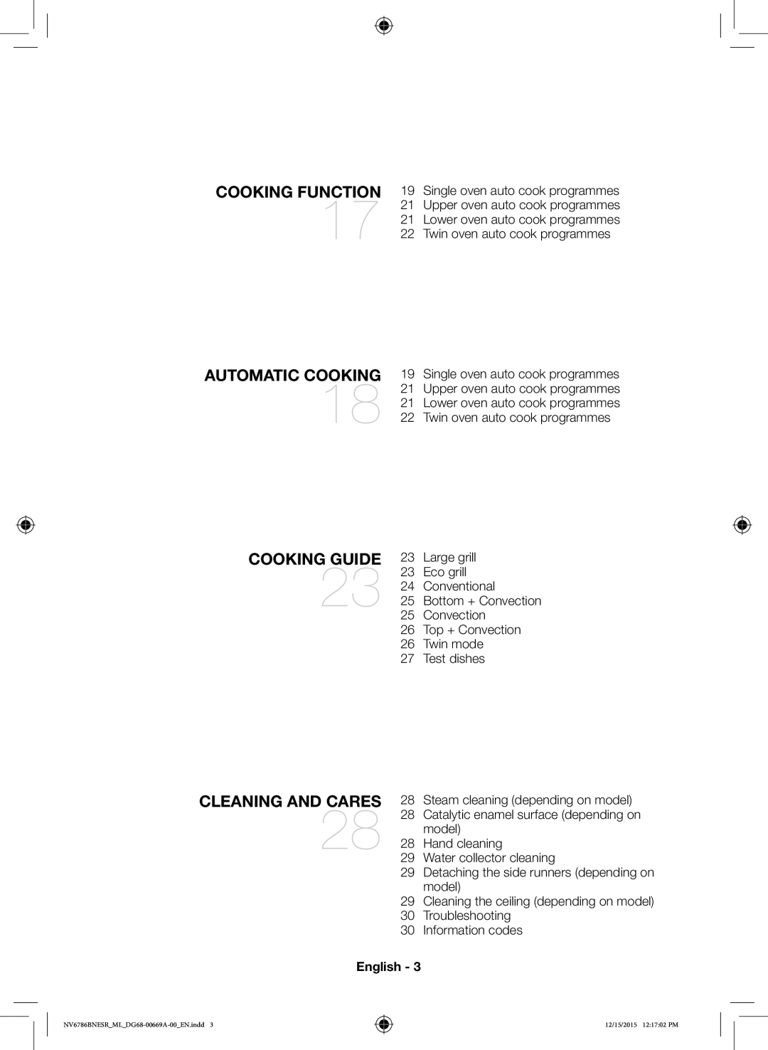 Samsung NV70J7786KS/ML manual English 