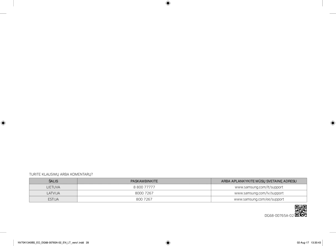 Samsung NV70K1340BB/EO, NV70K1340BS/EO manual Estija 