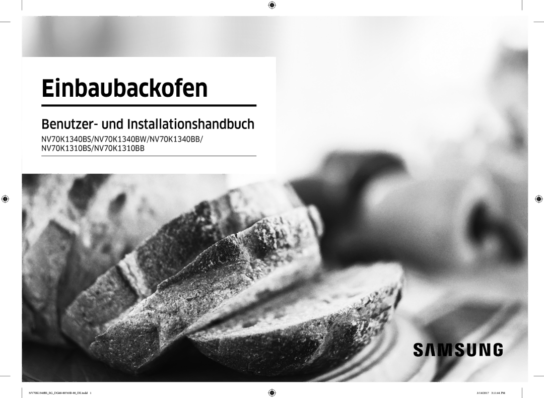 Samsung NV70K1310BS/EG, NV70K1340BS/EG manual Einbaubackofen 