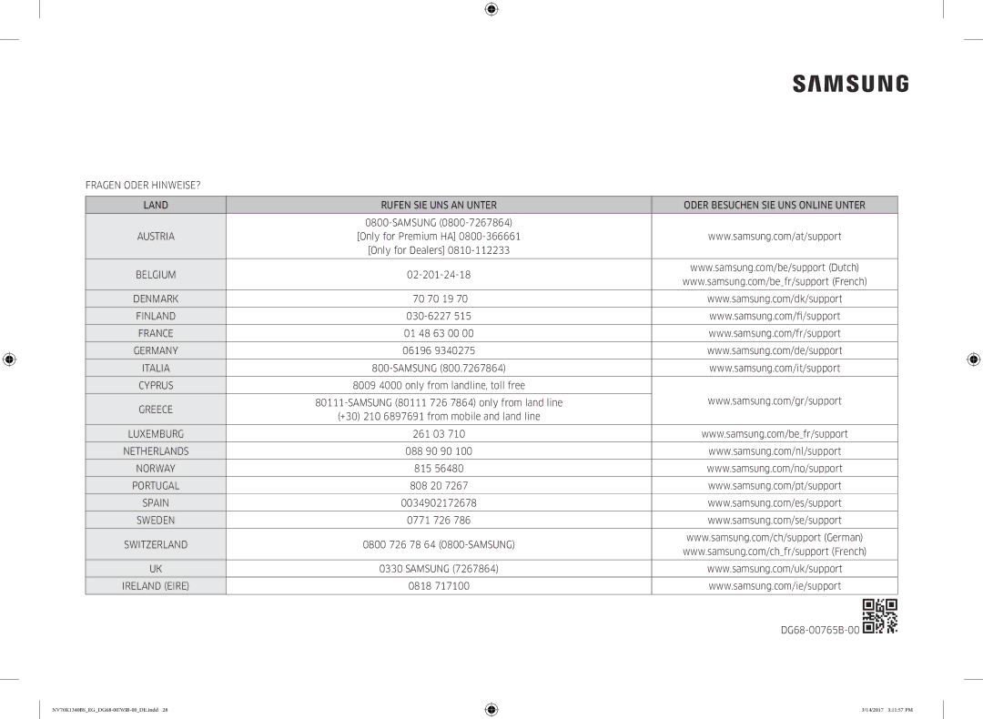 Samsung NV70K1340BS/EG Only for Premium HA Only for Dealers, 02-201-24-18, 70 70 19, 030-6227, 01 48 63 00, 06196, 261 03 