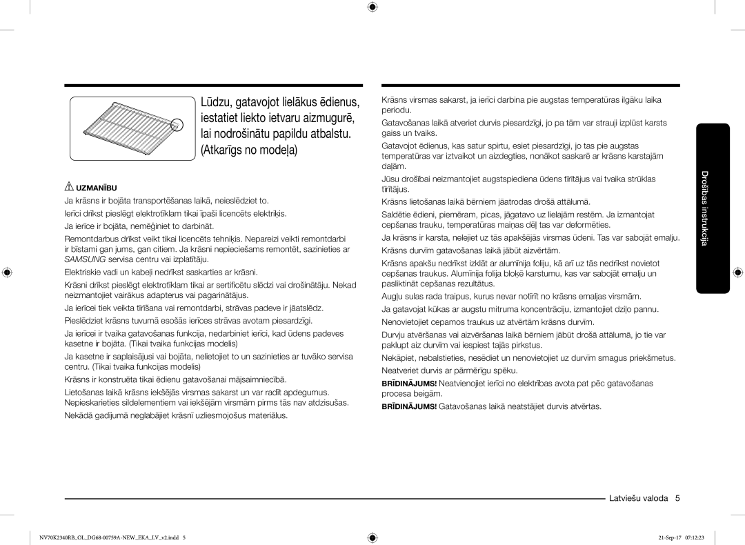 Samsung NV70K2340RB/EO manual Atkarīgs no modeļa 