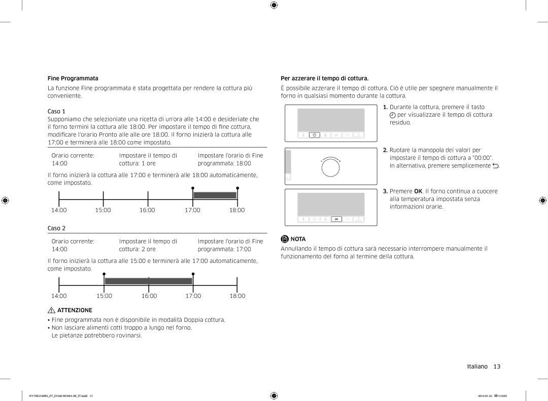 Samsung NV70K2340RS/ET manual Attenzione 